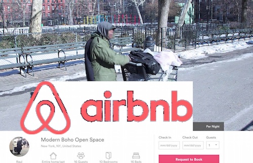 clochard airbnb